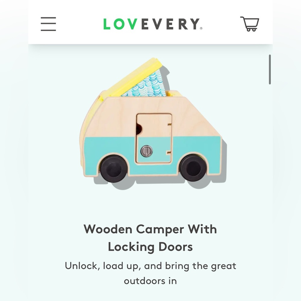 Lovevery Wooden Camper with Locking Doors
